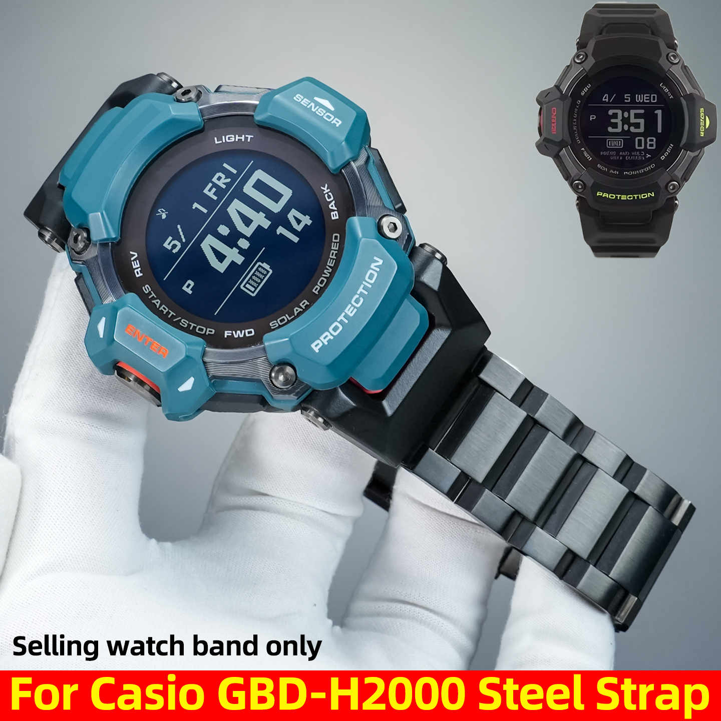 GBD-H2000 Modified metal Strap - Smartwatch Casio Watches For Men avis et prix