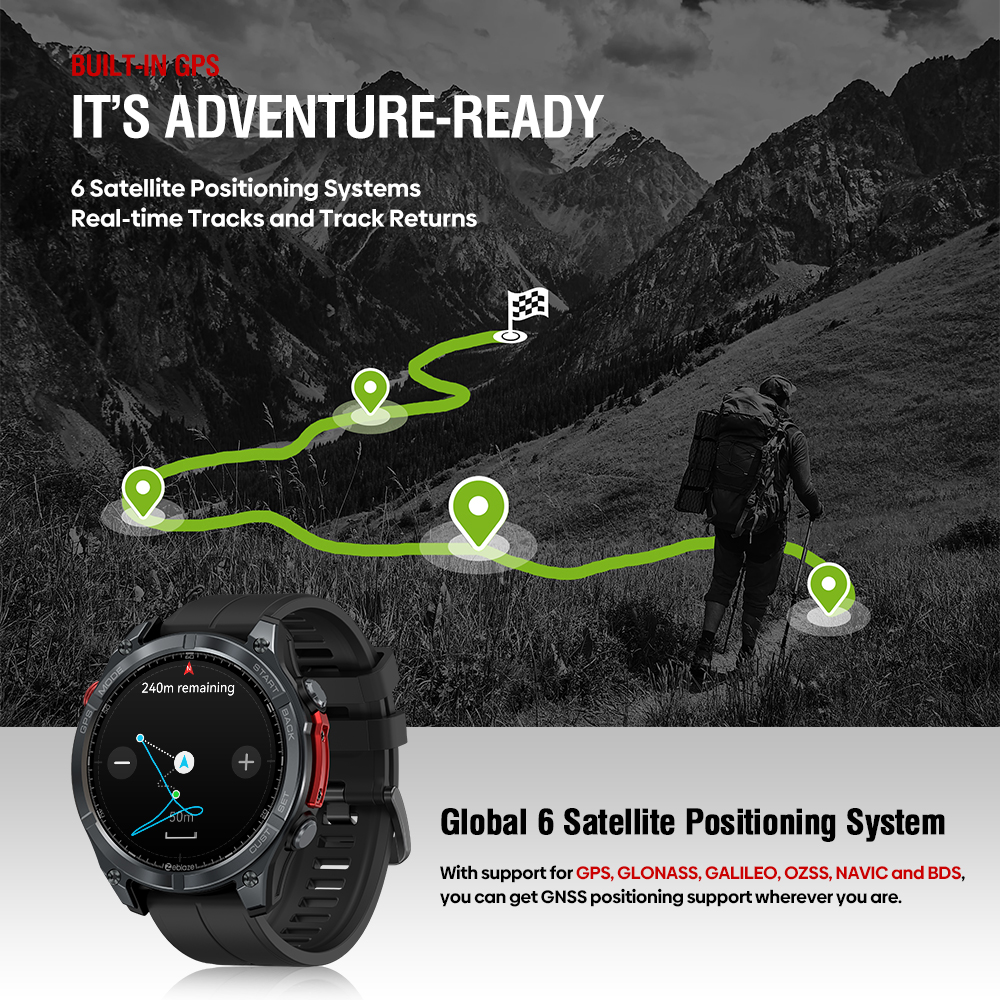 NEW Zeblaze Stratos 4 GPS Smar - Smartwatch New Watches 2025 avis et prix