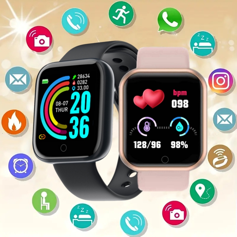 Men Watch Electronic Fitness B - Watch Smart Y68 avis et prix