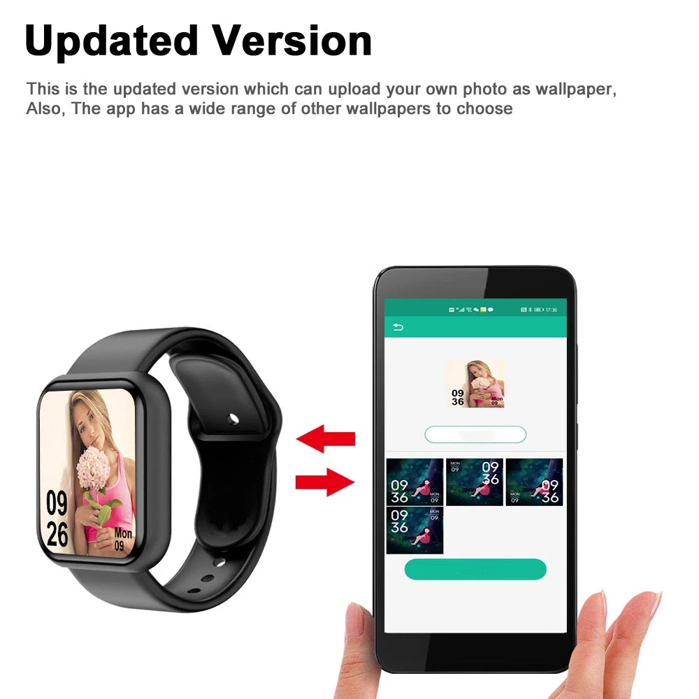 Men Watch Electronic Fitness B - Watch Smart Y68 avis et prix