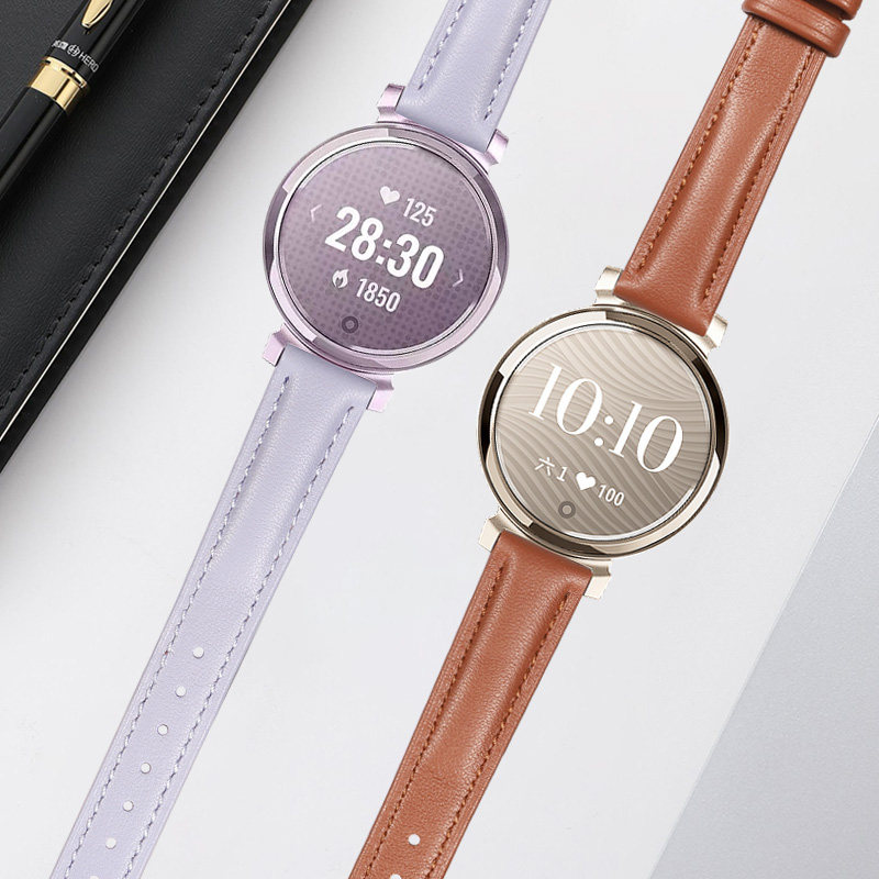 For Garmin Lily2 genuine leath - Smartwatch Purple Watches For Women avis et prix