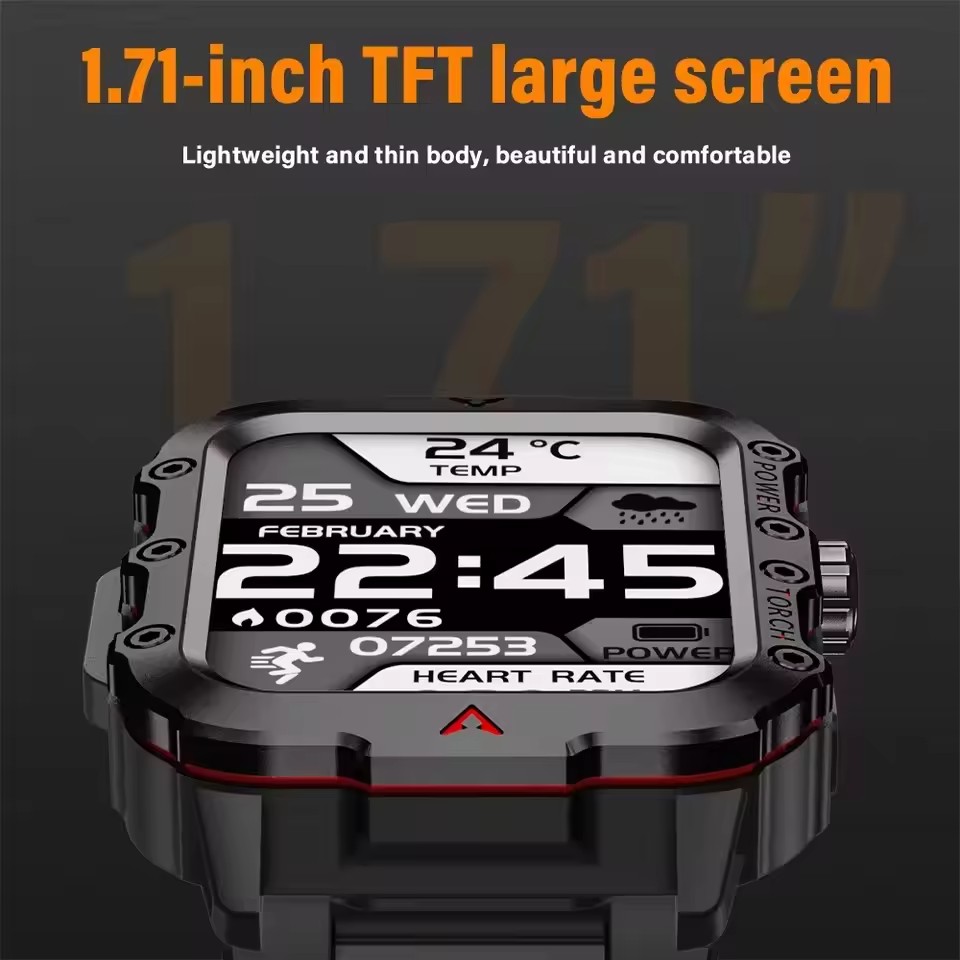 New Rugged Military GPS Track  - Smartwatch Rugged Watches For Men avis et prix
