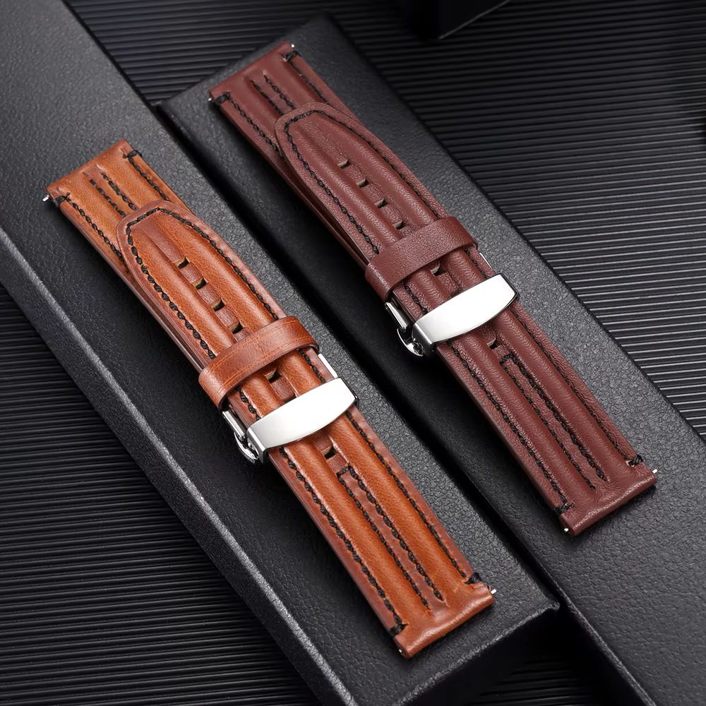 20mm 22mm Genuine Cowhide Watc - Smartwatch Vintage Watches For Men avis et prix