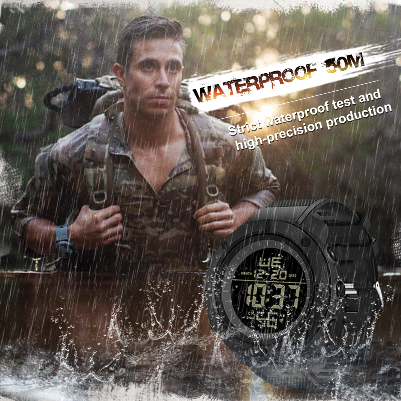 NORTH EDGE Mens Digital Watche - Smartwatch Army Watches For Men avis et prix