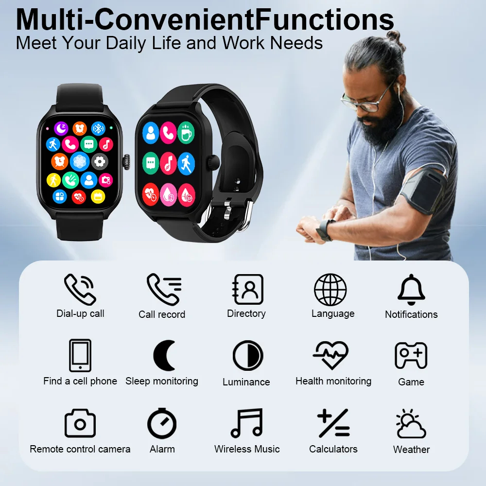 Smart Watch 2026 Men Women Ful - Watch Smart Y68 avis et prix