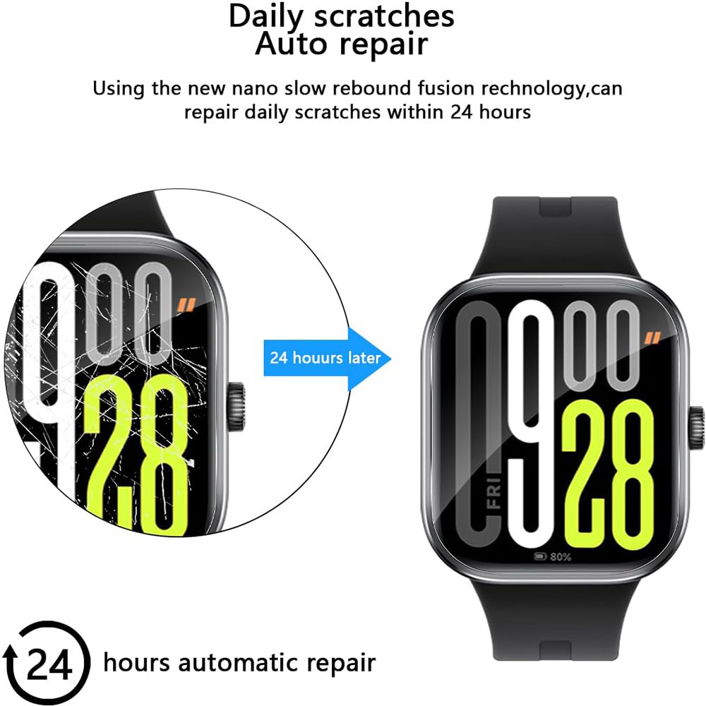 1-5PCS Hydrogel Protective Fil - Watch Redmi avis et prix