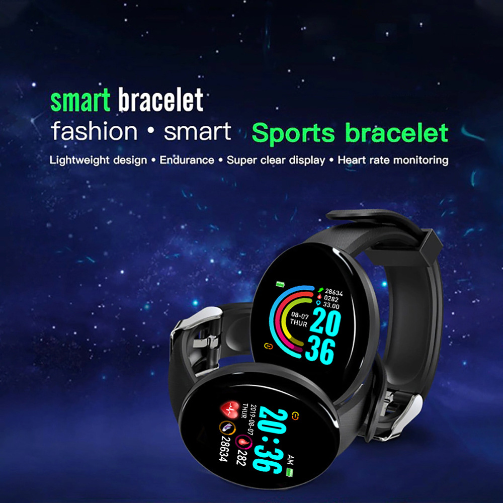 D18 Smart Watch Heart Rate Mon - Watch Smart Y68 avis et prix
