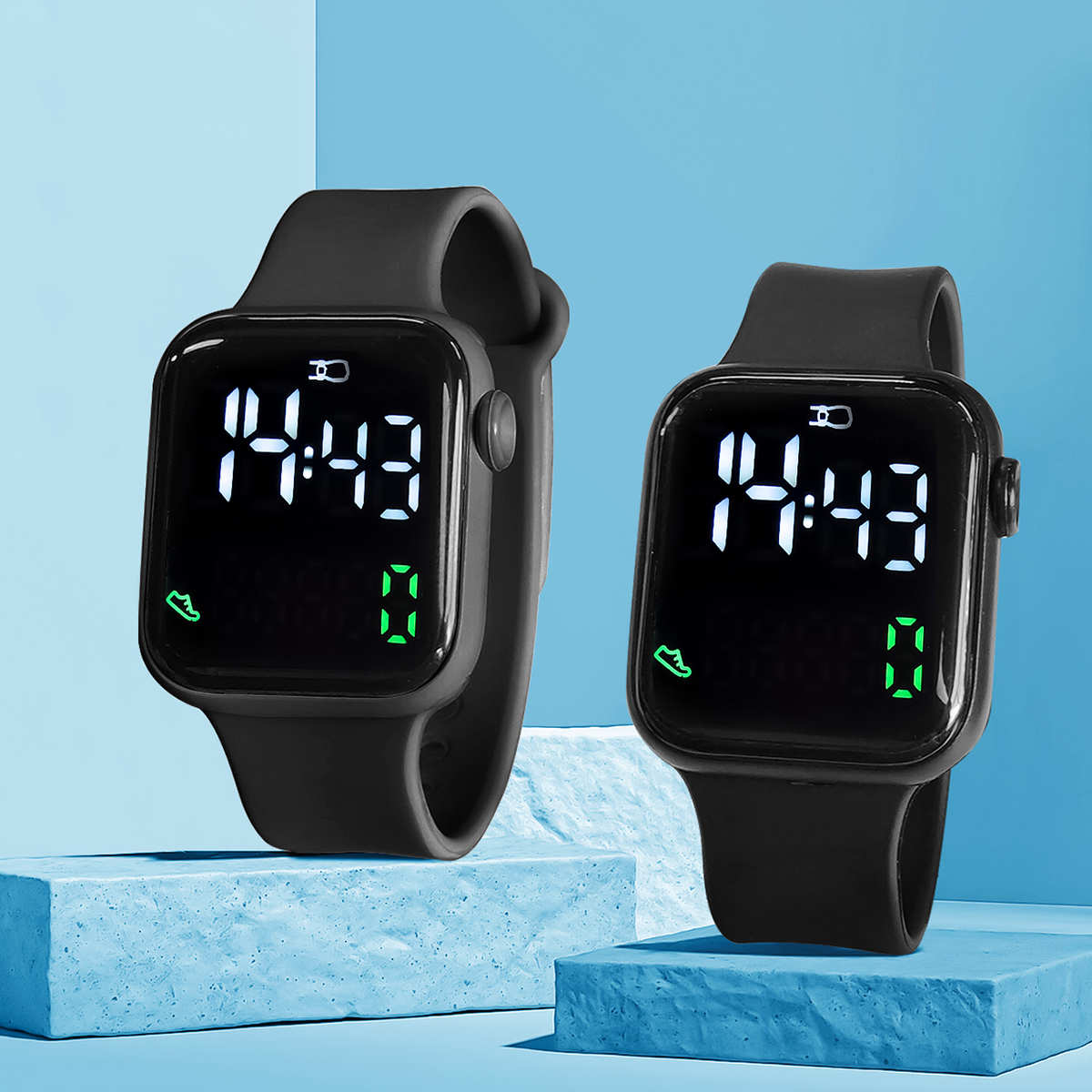 New 2PCS Student Minimalist Sm - Smartwatch Watches For Girls avis et prix