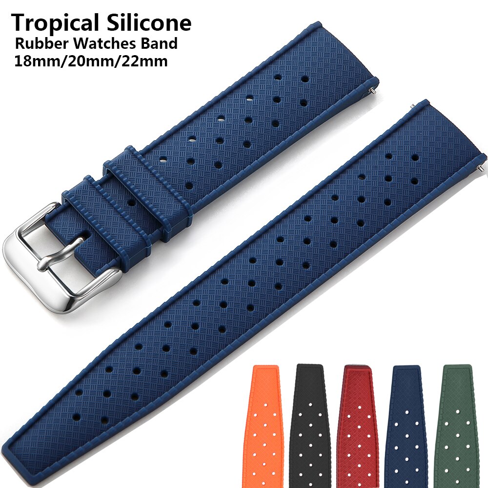 New Tropical Rubber Strap for  - Citizen Watches Smartwatch avis et prix