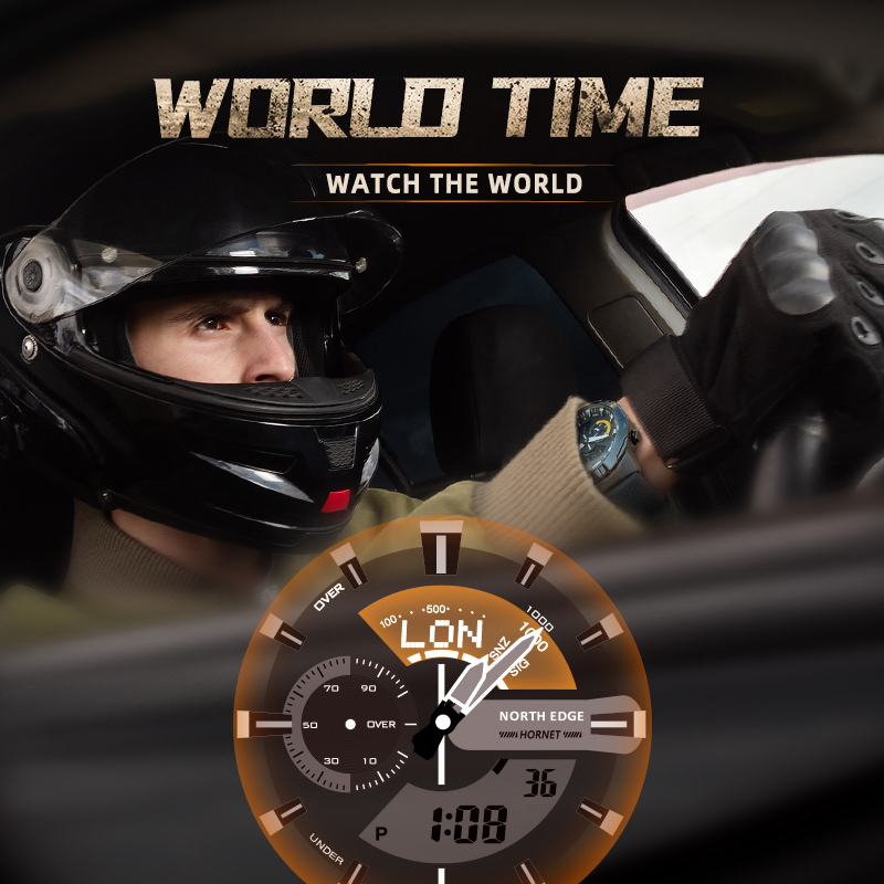 NORTH EDGE Mens Smart Watch Wo - Smartwatch Army Watches For Men avis et prix