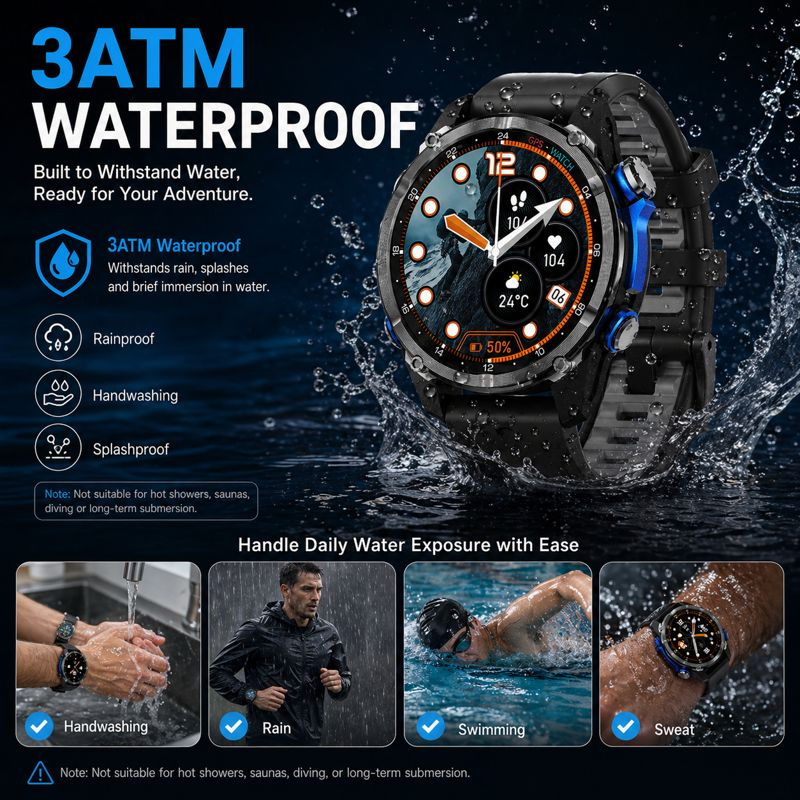 2026 New Army grade TANK GPS O - Smartwatch Army Watches For Men avis et prix