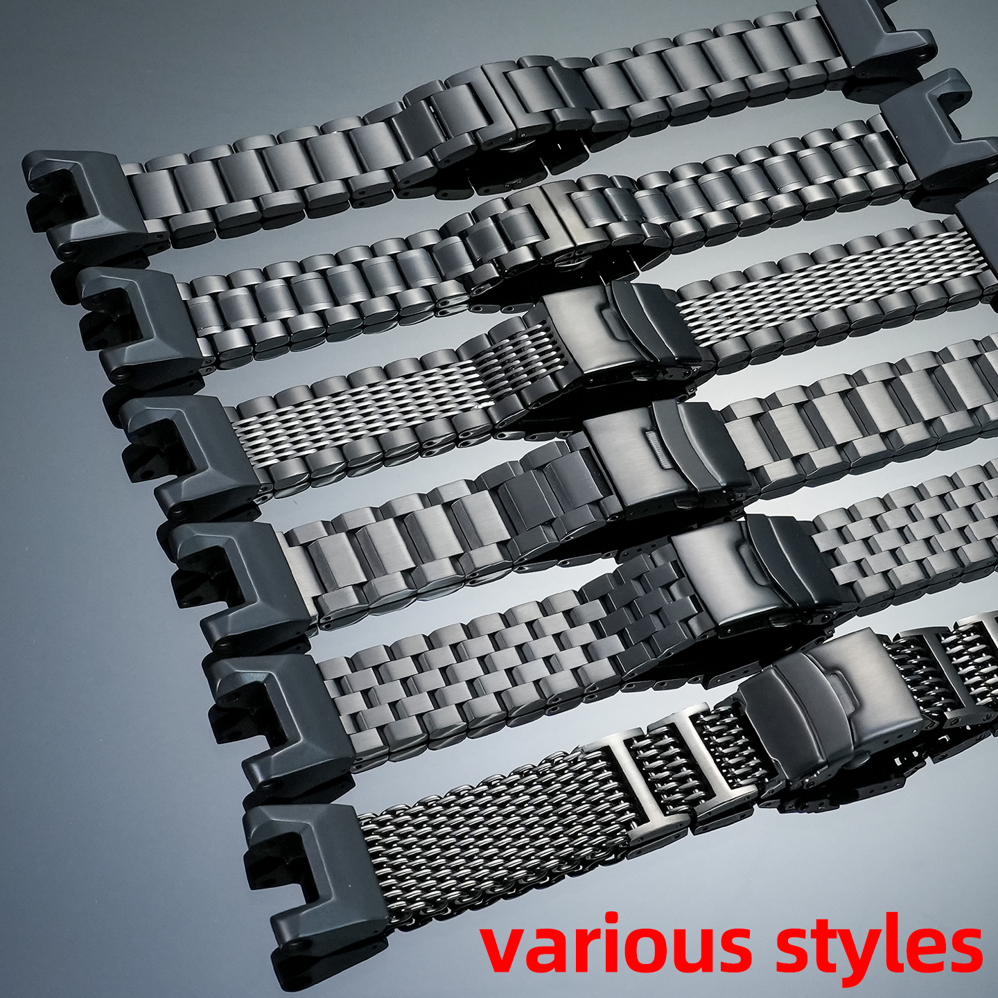 10 style Black steel Strap For - Smartwatch Casio Watches For Men avis et prix