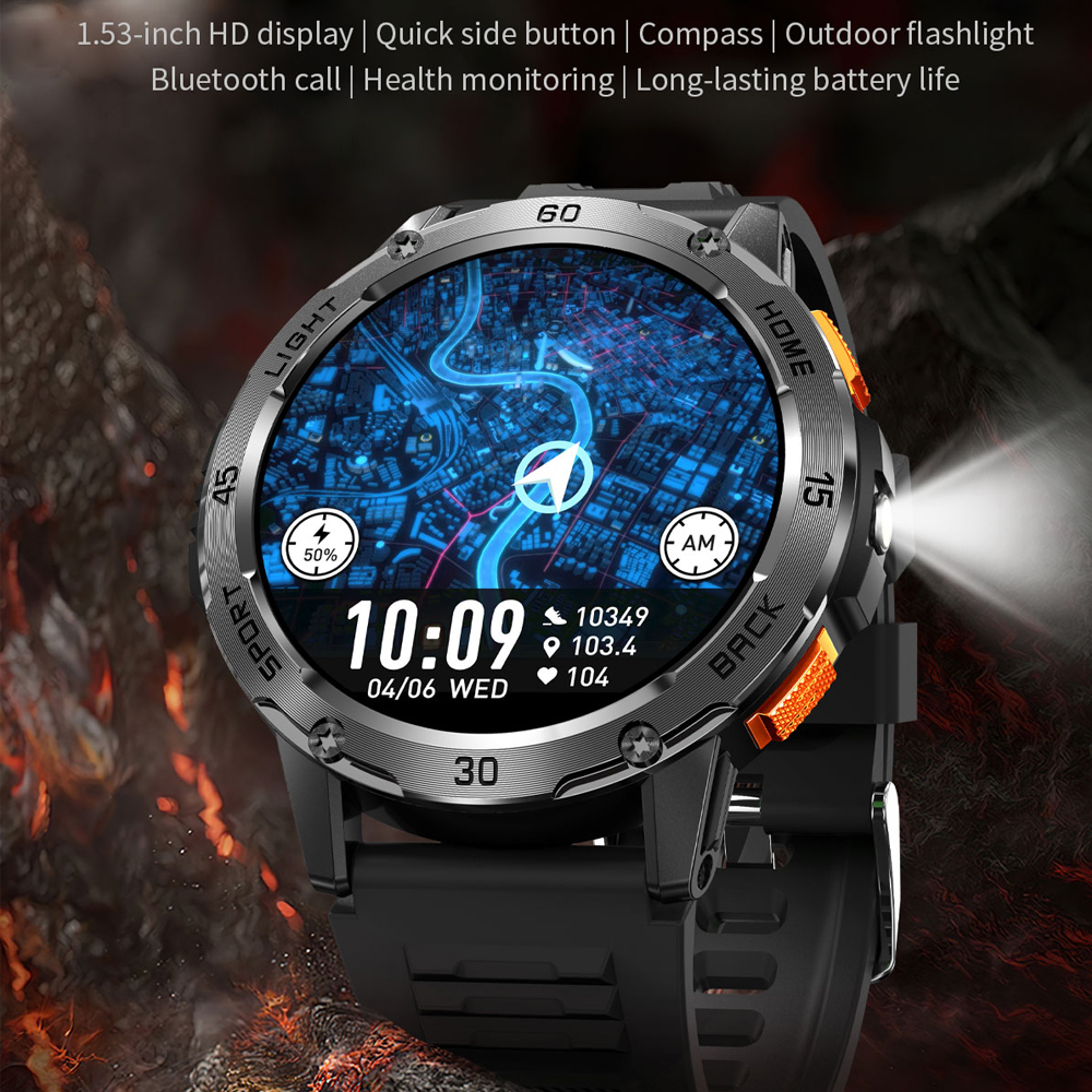 New Rugged Military Smart Watc - Smartwatch Rugged Watches For Men avis et prix