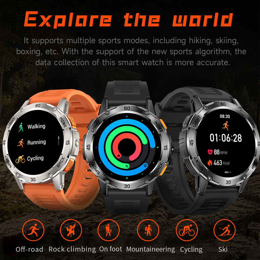 New Rugged Military Smart Watc - Smartwatch Rugged Watches For Men avis et prix