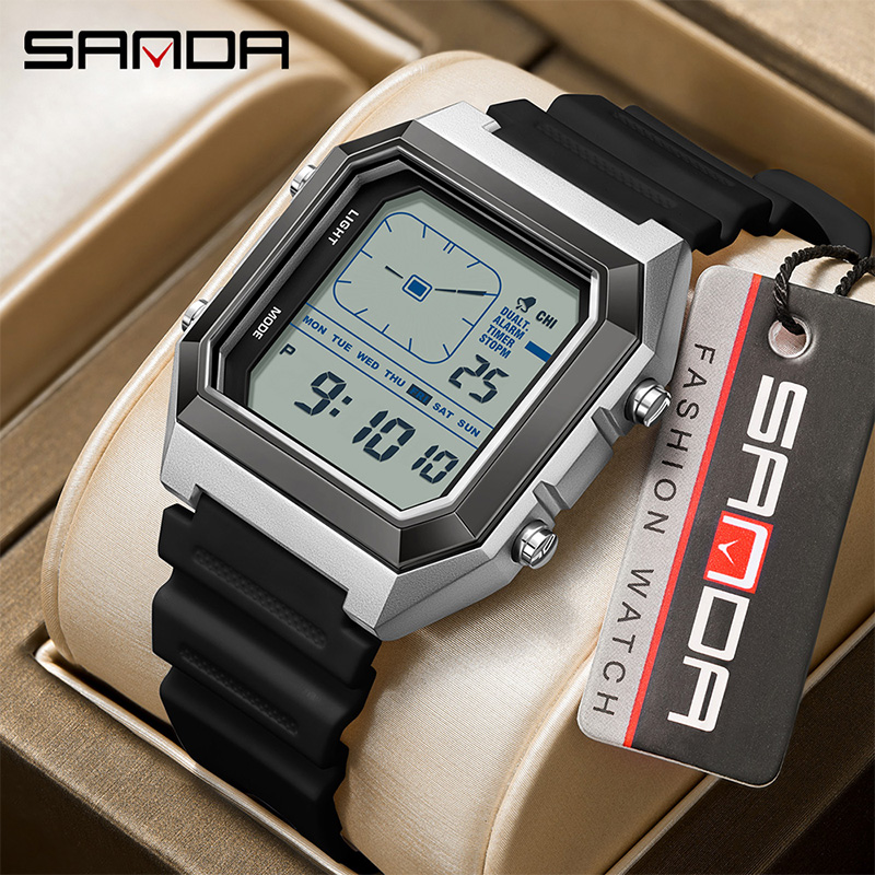 SANDA 6307 New Men's Digital M - Tide Watch Surf avis et prix