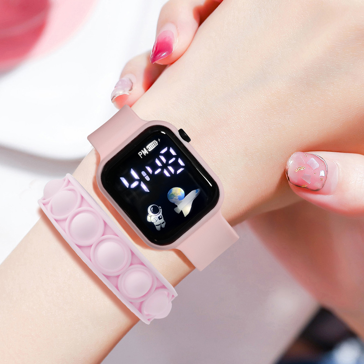 2PCS Children's Smart Watch Br - Smartwatch Watches For Girls avis et prix