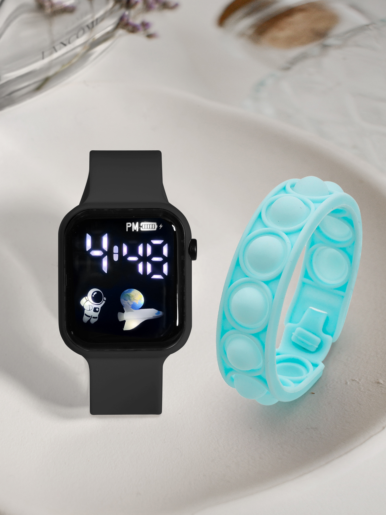 2PCS Children's Smart Watch Br - Smartwatch Watches For Girls avis et prix
